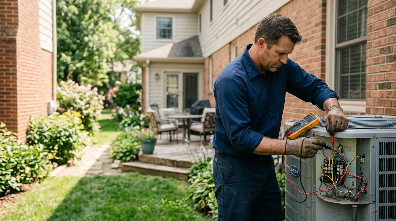 HVAC technician working near Todd, NC